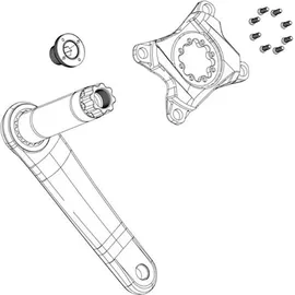 Full Speed Ahead Crank Arm Bolts Self-Extracting 11.6118.061.000 M18/M30, DUB,sw,stealth (1 Stück) - Schwarz