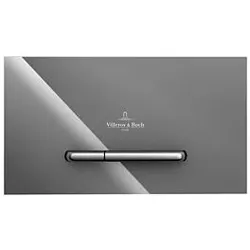 Villeroy & Boch ViConnect WC-Betätigungsplatte 922160RA Glossy Grey, Sicherheitsglas