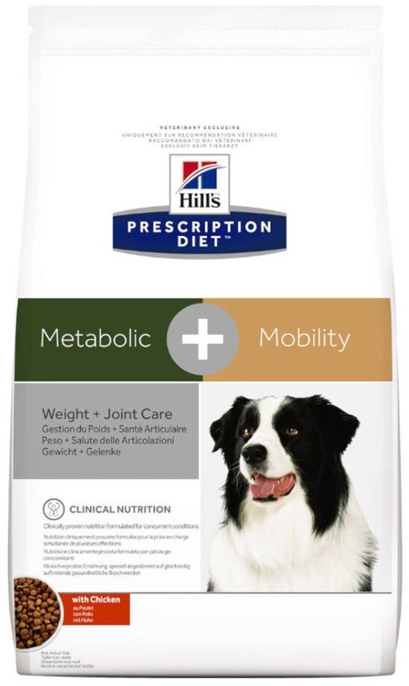 Hill's Prescription DietTM Metabolic + Mobility Aliment pour chien au poulet 4 kg pellet(s)