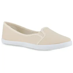 Damen Slip Ons in Beige