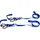 Acerbis Spanngurte 25 mm Rot/Blau/Gelb