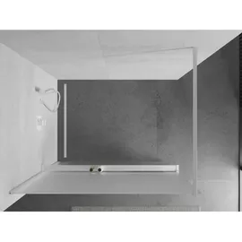 Mexen Kioto+ Duschtrennwand Walk-in 120 x 200 cm Weiß matt 800-120-121-20-30