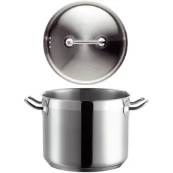 MÄSER Gemüsetopf mit Deckel, Serie Professional, Edelstahl, Durchmesser 20cm, ca 5,0 L Fassungsvermögen, Induktionsgeeignet, Backofenfest, 926098