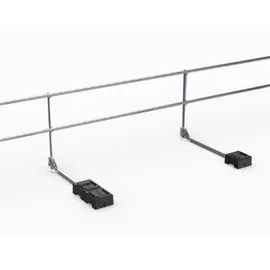 mauderer alutechnik Flachdachsicherung NEO 30 10 m Set 5 m Geländerlänge Metall
