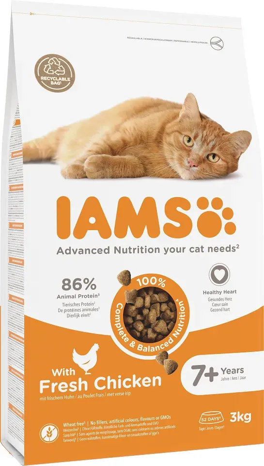 IAMS for Vitality Senior für ältere Katzen 3 kg