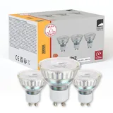 EGLO LED-Leuchtmittel GU10 Scob 4,5 W 3.000 K 345 lm 5,2 cm x Ø 5 cm 3er-Set