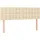 vidaXL Boxspringbett mit Matratze Creme 140x200 cm Stoff