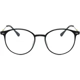 KAEOISFU Superleicht Oval Lesebrille Damen Herren, Runden Blaulichtfilter Computerbrille Lesebrillen, Computer Lesebrillen mit Sehstärke(Schwarz, 2.25)