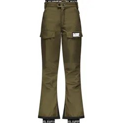 SuperRebel SKILLS Skihose Kinder in army green, Größe 128 - oliv