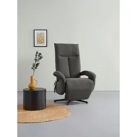 sit&more TV-Sessel Tycoon Polyester 74 x 112 x 82 cm grau mit zwei Motoren