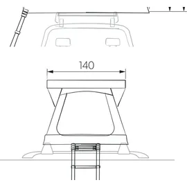 Dometic TRT 140 grau