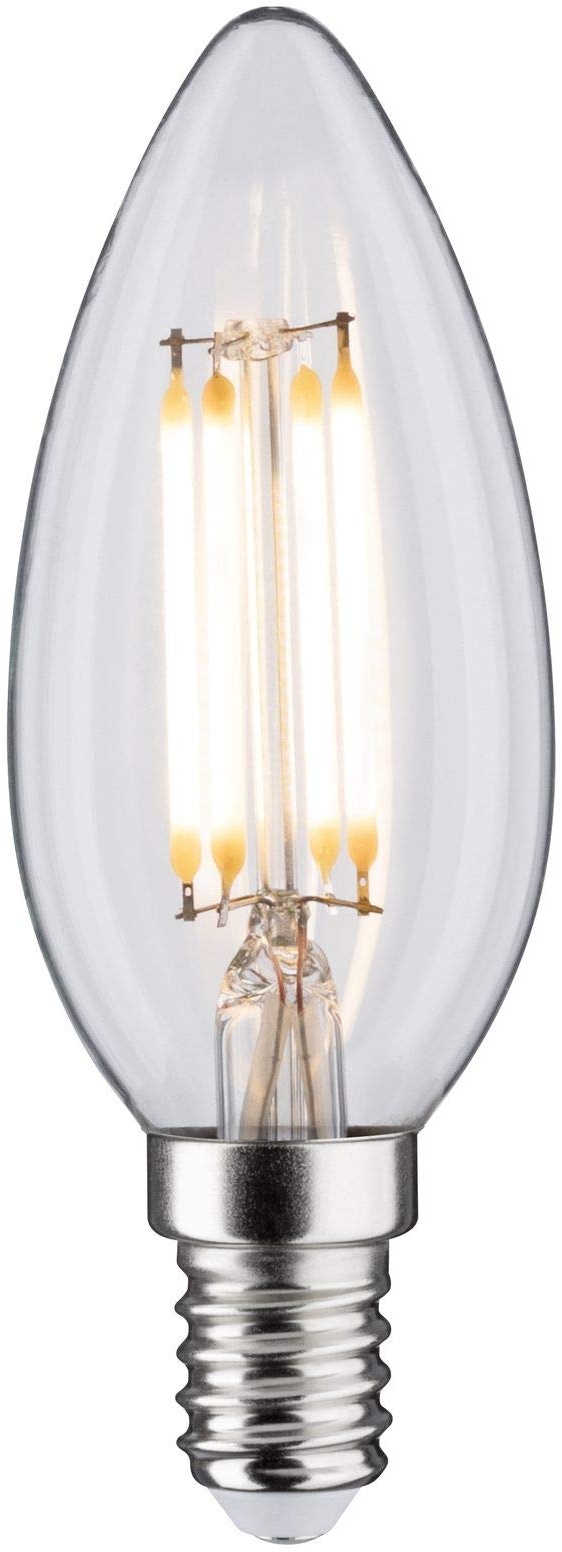 Paulmann 28738 LED Lampe Kerze Touch Dim 5W dimmbar Leuchtmittel Klar effizientes Licht Warmweiß 2700K E14