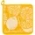Kracht Küchen Textilien Limoncello Frottier Topflappen 22x22 cm gelb 2er Pack
