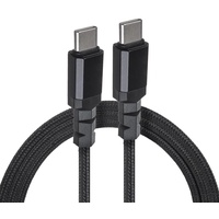 Maclean Brackets Maclean MCE USB-C Kabel USB Typ-C Stecker auf Stecker Datenkabel Schnelles Aufladen Schnellladekabel USB C zu USB C (USB-C 100W (PD) / Kabellänge: 2m)