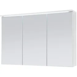 Badmöbel Spiegelschrank DUO 100 mit LED Beleuchtung Weiß