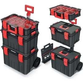 Prosperplast Modular Solution Werkzeugkoffer 3in1 Set schwarz 35,5 x 53 x 82,5 cm