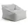 mokebo Gartensessel 'Der Sunnyboy' Made in Germany, Outdoor Sitzsack, Bean Bag mit Füllung, als Liegekissen, Gartenliege, Relaxliege, Bodenkissen oder Liege in Hellgrau