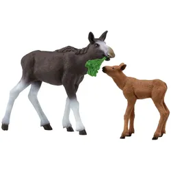 Schleich Elchkuh mit Kalb