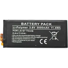 AccuCell Akku passend für LG G7 ThinQ, Li-Polymer, 3,8V, 3000mAh, 11,4Wh, built-in, ohne Werkzeug