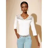 CREATION L V-Shirt in ecru | Gr.: 40