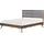 Beliani Poissy 180 x 200 cm Dunkle Esche