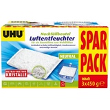 UHU Luftentfeuchter Nachfüllbeutel Spar-Pack 3x 450 g