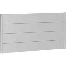 Biohort Wandpaneel für Sichtschutz 180 x 90 cm silber