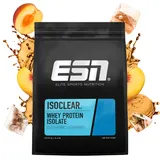 ESN ISOCLEAR Whey Isolate Protein Pulver, Peach Iced Tea, 2 kg, Proteinlimo mit fruchtig leckerem Geschmack, clear Whey, geprüfte Qualität - made in Germany