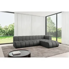 altdecor Ecksofa modulares Sofa Darnel-L2 - 296x177x70 cm Dunkelgrau