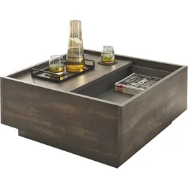 INOSIGN Couchtisch "LARGO", braun (thermo oak dekor), B:75cm H:33cm T:75cm, Tische, Couchtisch, Breite ca. 75 cm