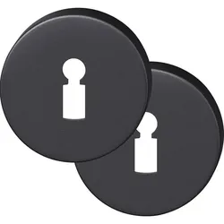 FSB Rosette ASL®, Aluminium - schwarz matt , 12 1735 00002 , BB AL3