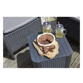 ALLIBERT Luzon Beistelltisch 39 x 39 cm anthrazit