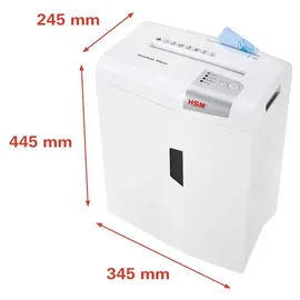 HSM Shredstar X6pro Aktenvernichter 7 Blatt Partikelschnitt 2 x 15 mm P-5 20 l Vernichtet auch Büroklammern, CDs, DVDs, Heftklammern, Kreditkarte