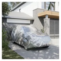 vidaXL Stoffgarage SUV Silbern M