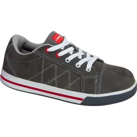 LAHTI PRO Wildlederhalbschuhe SB SRA 39 grau-rot L3040739
