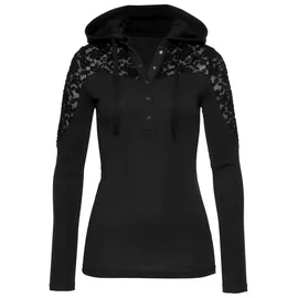 KangaROOS Kapuzenshirt Hoodie Schwarz 36/38