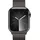 Apple Watch Series 9 GPS + Cellular 41 mm Edelstahlgehäuse graphit, Milanaise Armband graphit M/L