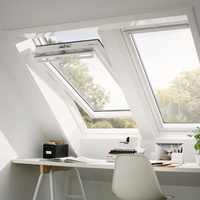VELUX Dachfenster GGL 2066 Schwingfenster Holz/Kiefer weiß lackiert ENERGIE PLUS Fenster, 78x118 cm (MK06)