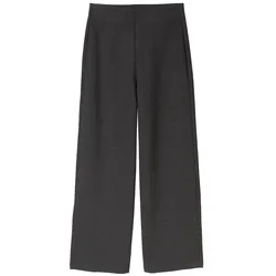 TOM TAILOR DENIM Damen Cropped Culotte Hose, grau, Meliert, Gr. L