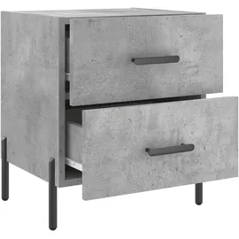 vidaXL Nachttisch Betongrau 40x35x47,5 cm Holzwerkstoff