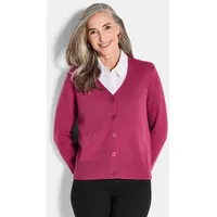 GOLDNER Eleganter Cardigan mit V-Ausschnitt Pink 23