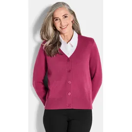 GOLDNER Eleganter Cardigan mit V-Ausschnitt Pink 23