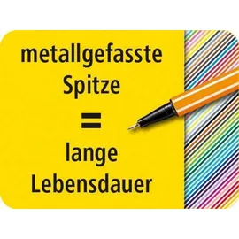 Stabilo Fineliner - point 88 schwarz