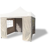 GRASEKAMP Seitenteile Faltpavillon Premium Line grau Polyester-Mischgewebe B/H/T: ca. 300x195x300 cm - grau