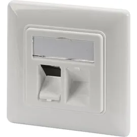 Digitus Leerdose mit Frontplatte für 2x Keystone Module