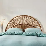 sweeek Kopfteil aus dunklem Rattan - sweeek