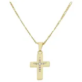 JuwelmaLux Kreuzanhänger Juwelmalux Kreuz Anhänger 333/000 (8 Karat) Gold mit synth. Zirkonia J (1-tlg)