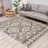 Carpet City Pulpy 541 Fransenteppich 80 x 300 cm Grau