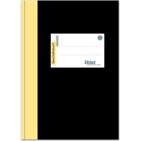 Ursus Geschäftsbuch DIN A4 liniert, schwarz Hardcover 384 Seiten