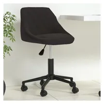 vidaXL Bürostuhl Drehbar Samt Schwarz